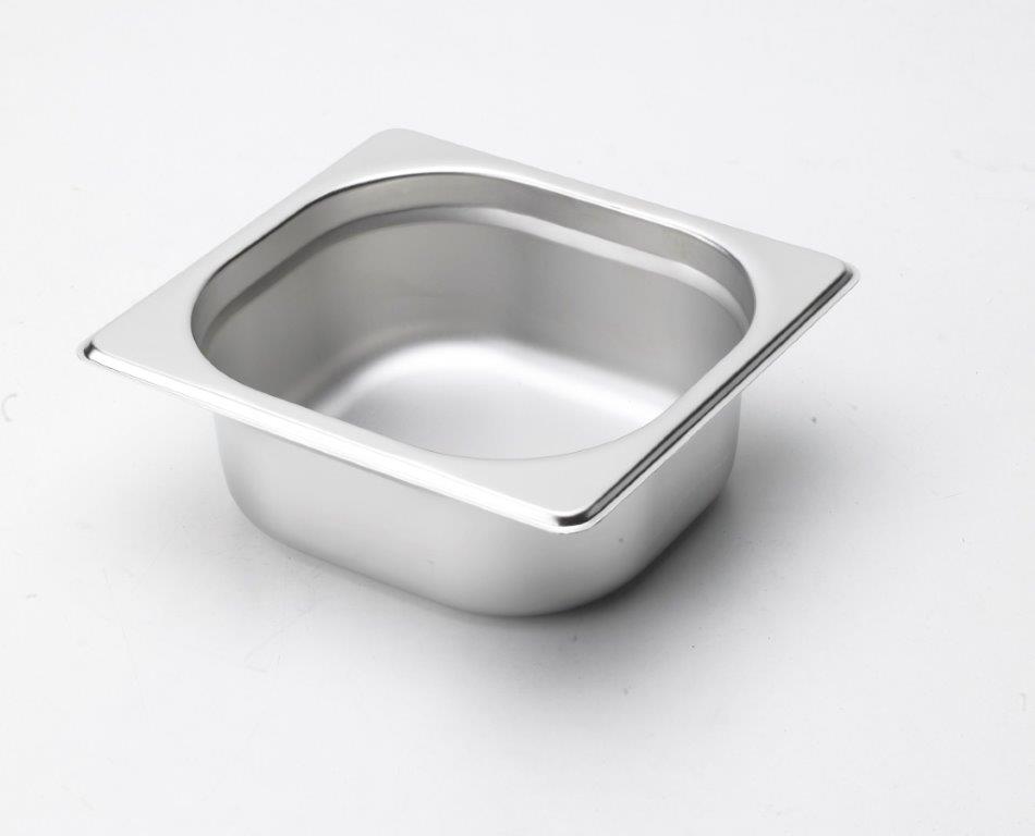 1/6 size gastronorm tray 100mm deep